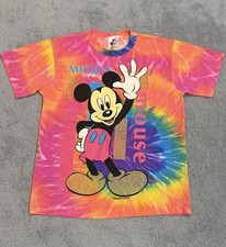 T-shirt vintage Disney Topolino punto singolo tie dye taglia small made in USA