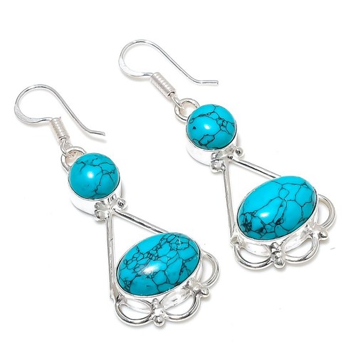Blue turquoise gemstone - blue,