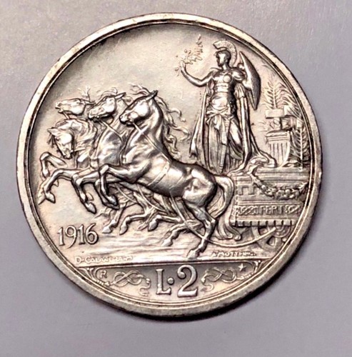 Lire 1916 quadriga briosa - 2,