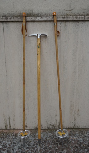 Vintage racchette bastoni sci - racchette,