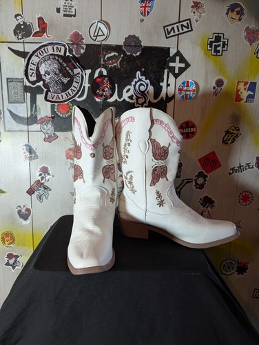 Stivali cowboy donna bianchi - stivali,
