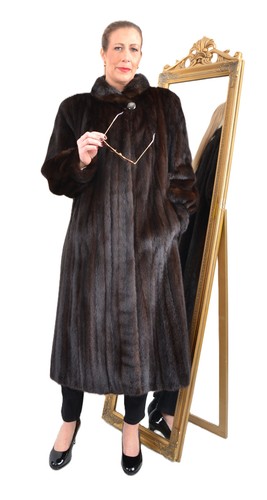 A5712 cappotto visone vera - a5712,