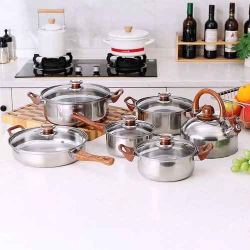 Set pentole pezzi acciaio - set,