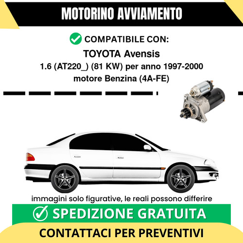 Motorino avviamento toyota - avviamento,