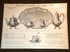 Moda e Costume Catalogo d'Epoca Servizio da caffè e thè e Servizio ricco