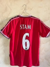 Maglia Jaap STAM Manchester United vintage 98/99 home tg L Premier League Umbro