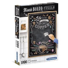 Clementoni Puzzle 1000 pezzi Black Board Puzzle Coffee lavagna gessetti