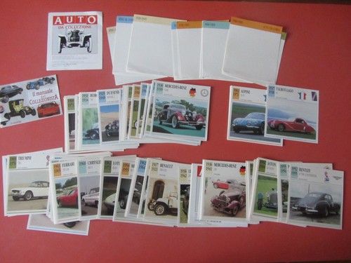 Schede auto collezione - auto, da
