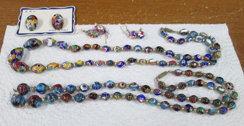 Orecchini vintage millefiori - orecchini,