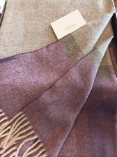 plaid in pur lana 100% merino