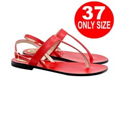 Sandalo in vero cuoio rosso