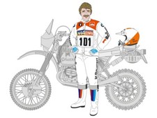 Decals pilote casque - +,