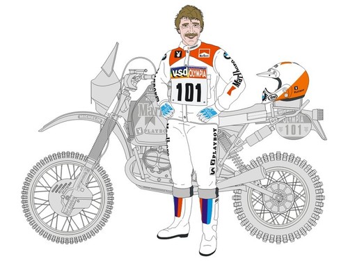 Decals pilote casque - 1/12,