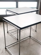 Table USM Haller X1 - tavolino salotto modernariato design vintage white