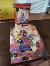 Puzzle 1000 pezzi della Ravensburger 50 x 70 cm.  Quadro La Vergine, di Klimt