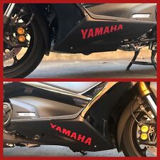 STICKERS ADESIVI SCRITTE ROSSE X CARENE SCOOTER TMAX T MAX 530 mod.2017