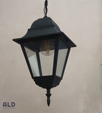 Sospensione da giardino lanterna pendente da esterno in alluminio 1 luce E27