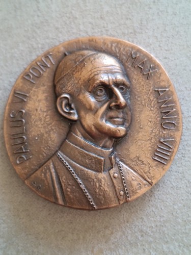 Medaglia annuale papa paolo - papa, vi