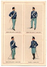 Cartolina 2385. Uniformi del corpo della Polizia di Stato. Non viaggiata