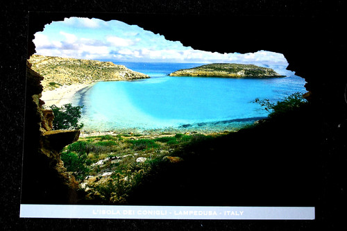 Cartolina lampedusa - lampedusa,