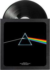 Cornice Vinili - Porta Vinile Da Parete 35,5 X 35,5 in Legno MDF Nero E Vetro Me