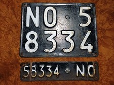  TARGA AUTO D’EPOCA COMPLETA