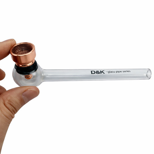 Clear glass smoking - clear, pipe