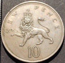 10 New Pence 1969 Royaume-Uni