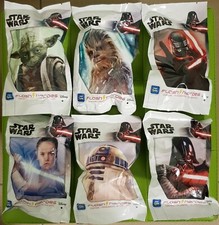Collezione Completa Personaggi Star Wars 3D NUOVI SIGILLATI + 2 peluches 