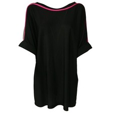 Maxi maglia donna nero viscosa