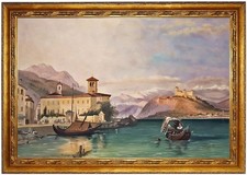 Quadro olio Arona, Castello di