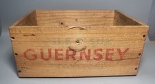 Vintage Wooden Crate Isle o' Sun Guernsey Tomatoes Fruit Picking Box Packaging