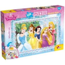 Lisciani LSC47963 Puzzle da 108 Pezzi - Double Face: Disney Princess