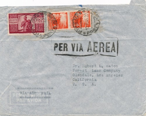 Italia 1946 busta california - 1946,
