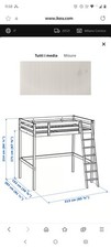 Letto soppalco ikea - letto,