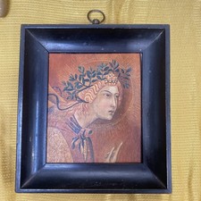 Particolari dipinto su tavoletta di Simone Martini 16 × 16 cm 1978 Carla Tosi