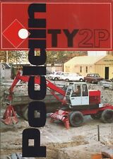 Brochure Poclain TY2P  - Escavatore Gommato anni 70 Torretta girevole 