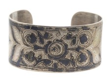 Bracciale largo argento -