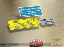Kit adesivi vano motore fiat - adesivi,