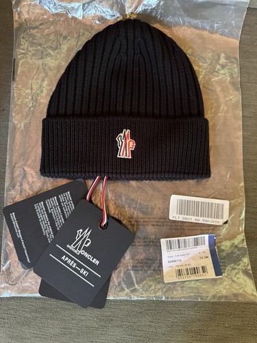 Berretto moncler nero nuovo - moncler,