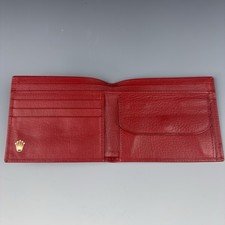 Portafoglio bifold in vera