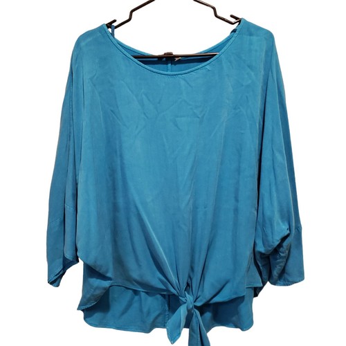 Top umgee blu lilla oversize - blu,