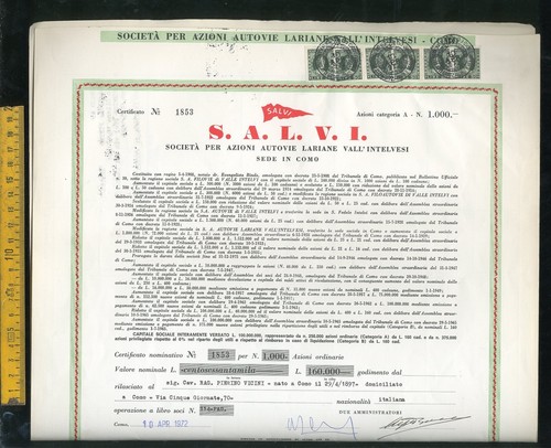Certificato azionario azione - certificato,