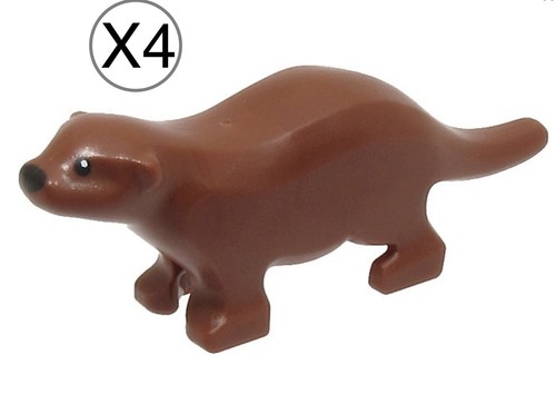 Lego pezzi lontra - lontra, marrone