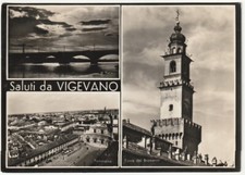 VIGEVANO - PAVIA - SALUTI DA - VEDUTINE - VIAGG. 1954 -9575-