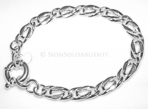 Argento 925 bracciale grumetta - argento,