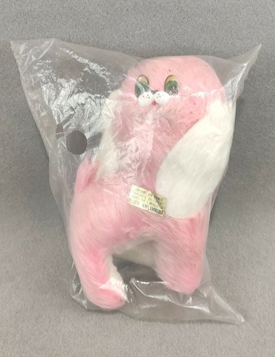 Pink dog plush vintage - plush, toy