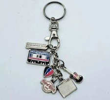PORTACHIAVI PUBBLICITARIO HARD ROCK CAFE-KEYRING LLAVERO PORTE-CLES-VINTAGE