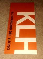 PIEGHEVOLE HI-FI VINTAGE KLH USA