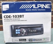 ALPINE CDE 103BT: Ricevitore CD MP3 / WMA / AAC funzionante autoradio + POSTA GRATIS